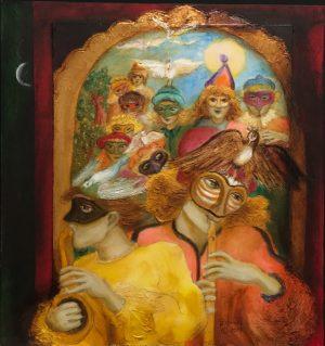 Mascarade au croissant de lune             Francine Gravel